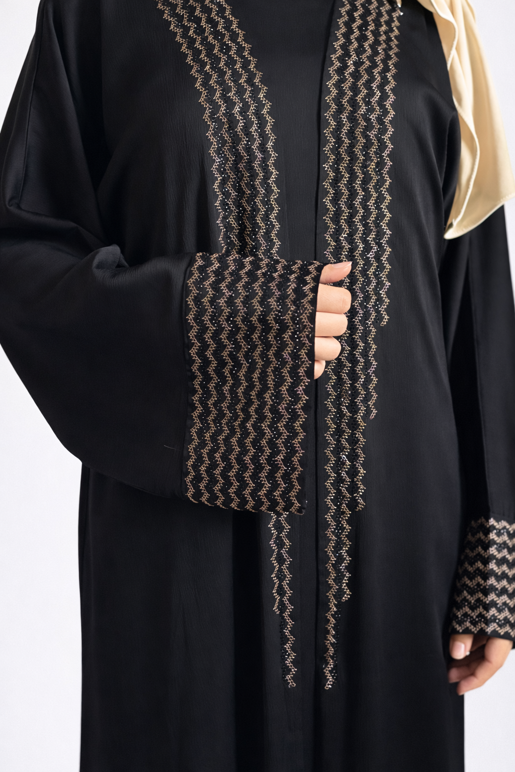 Abaya Dubai Elegance Noire ✨