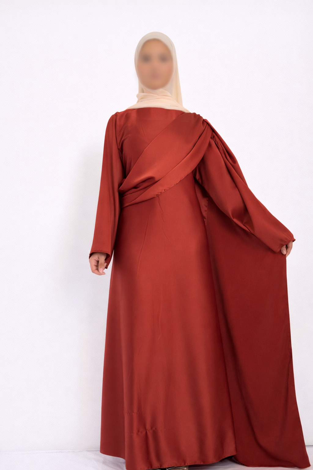 Robe Orange à Volants – Élégance & Raffinement ✨