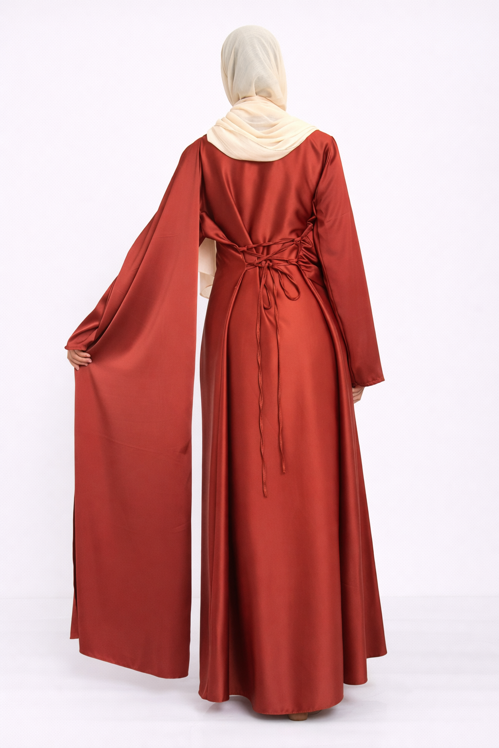 Robe Orange à Volants – Élégance & Raffinement ✨