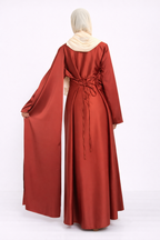 Robe Orange à Volants – Élégance & Raffinement ✨