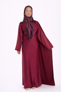 Robe à Volants Bordeaux – Élégance & Raffinement ✨