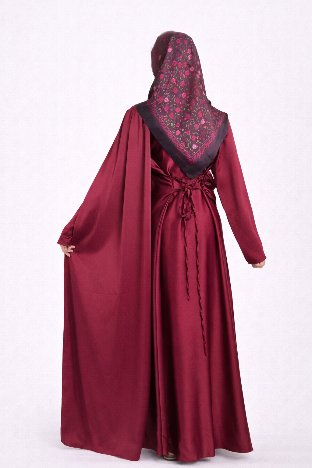 Robe à Volants Bordeaux – Élégance & Raffinement ✨