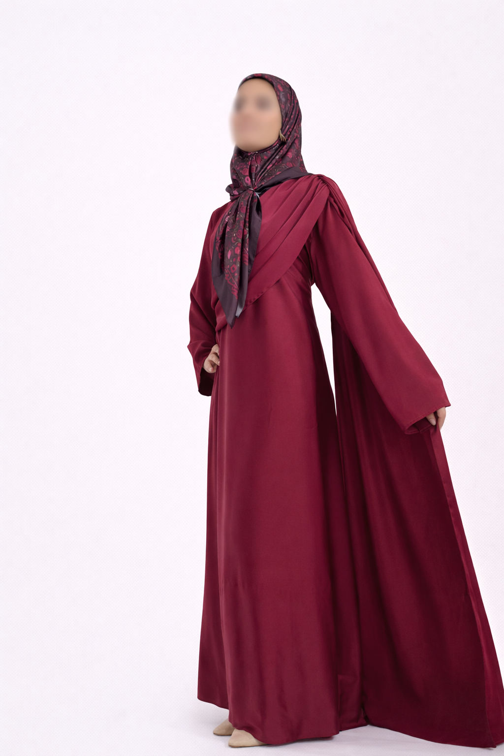 Robe à Volants Bordeaux – Élégance & Raffinement ✨