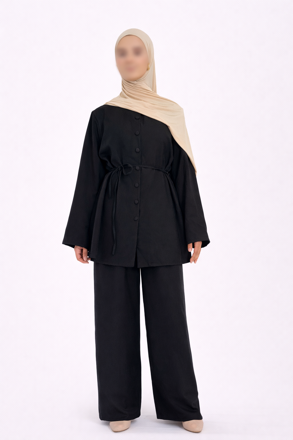 Ensemble Deux Pièces Noir – Élégance & Confort ✨