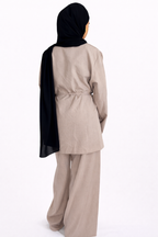 Ensemble Deux Pièces Beige – Élégance & Neutralité Chic ✨